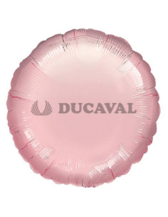 Globo foil circulo rosa pastel 45cm