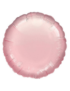 Globo foil circulo rosa pastel 45cm