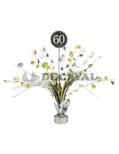 Centro de mesa 60 años