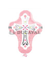 Globo foil cruz rosa P35  Disfraces Ducaval