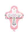 Globo foil cruz rosa P35  Disfraces Ducaval