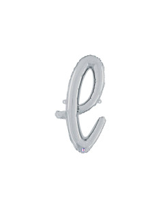 Globo foil letra L minúscula plata 36cm | Ducaval | Envíos 24/48 hora
