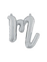 Globo foil letra M minúscula plata 36cm | Ducaval | Envíos 24/48 hora