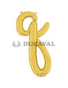 Globo foil letra Q minúscula oro 36cm