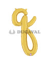 Globo foil letra Q minúscula oro 36cm