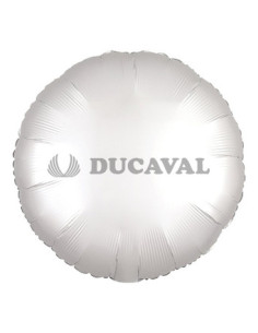 Globo foil círculo satín blanco
