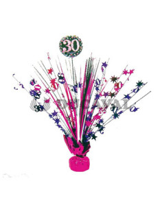 Centro de Mesa Spark. Celeb. Rosa 30  Disfraces Ducaval