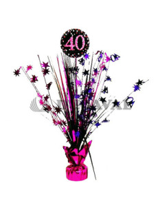 Centro de Mesa Spark.Celeb. Rosa 40  Disfraces Ducaval