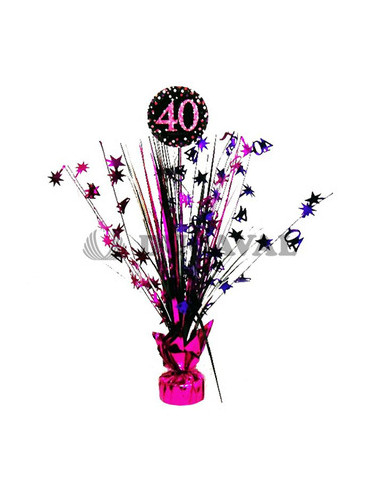 Centro de Mesa Spark.Celeb. Rosa 40  Disfraces Ducaval