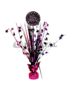 Centro de Mesa Spark. Celeb. Rosa BDay  Disfraces Ducaval