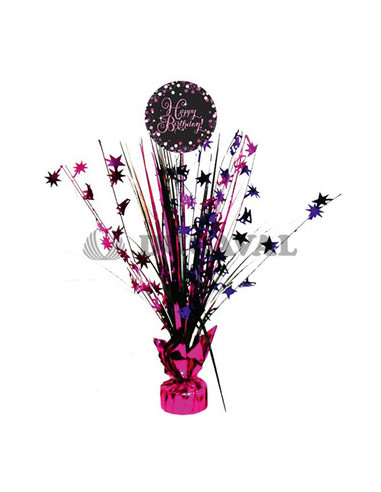 Centro de Mesa Spark. Celeb. Rosa BDay  Disfraces Ducaval