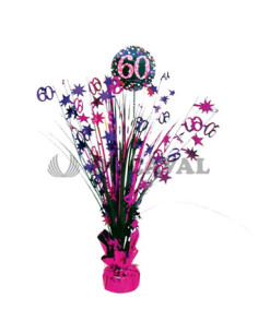 Centro de Mesa Spark.Celeb. Rosa 60  Disfraces Ducaval
