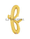 Globo foil letra F minúscula oro 36cm