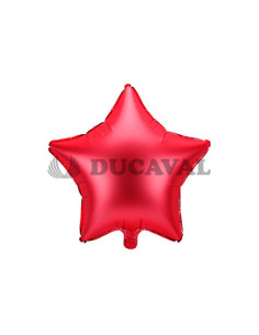 Globo foil estrella roja 48cm