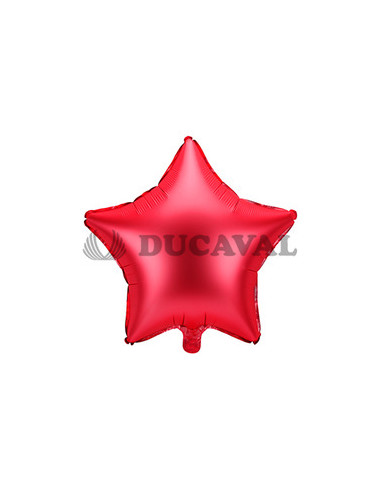 Globo foil estrella roja 48cm