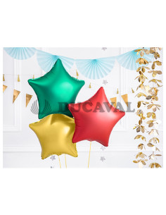 Globo foil estrella roja 48cm