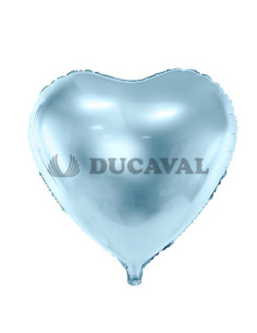 Globo foil corazón azul claro 45cm  Disfraces Ducaval