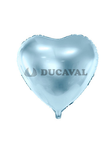 Globo foil corazón azul claro 45cm  Disfraces Ducaval