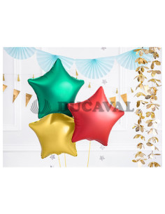 Globo foil estrella verde 48cm