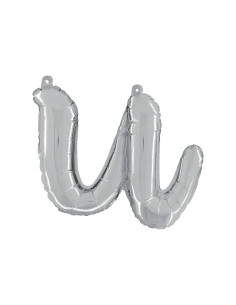 Globo foil letra U minúscula plata 36cm | Ducaval | Envíos 24/48 hora