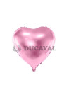 Globo foil brillo corazon rosa 45cm | Ducaval | Envíos 24/48 horas 