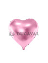 Globo foil brillo corazon rosa 45cm | Ducaval | Envíos 24/48 horas 