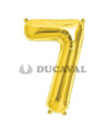 Globo número 7 dorado 45cm