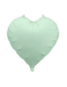 Globo foil corazón verde menta 45cm | Ducaval | Envías 24/48 horas 