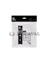 Plato hondo cuadrado transparente 17x17cm 4 ud | Ducaval |