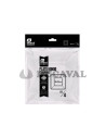 Plato hondo cuadrado transparente 17x17cm 4 ud | Ducaval |