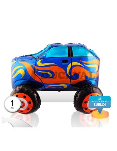 Globo foil coche azul