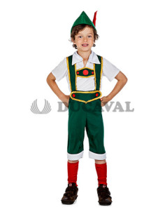Disfraz Tirolés verde niño