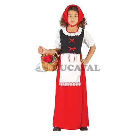 Disfraz de posadera roja. Ducaval Envios 2448 horas