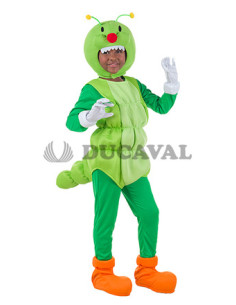 Disfraz gusano infantil