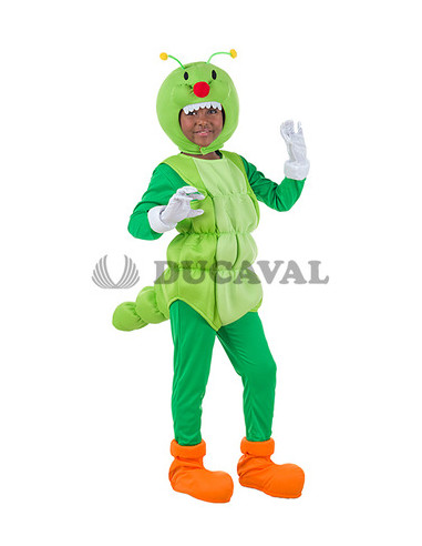 Disfraz gusano infantil
