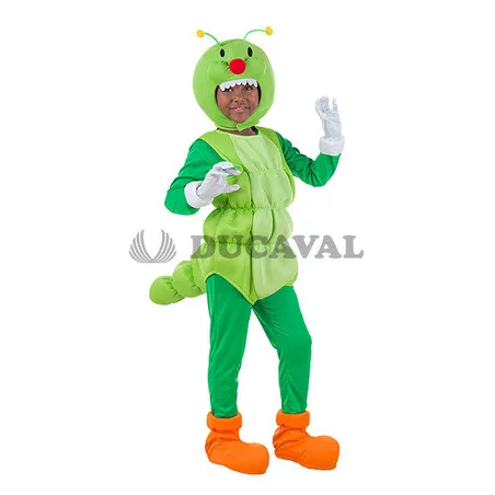Disfraz gusano infantil