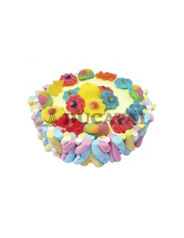 Tarta multicolor 1 piso| Ducaval | Envíos 24/48 horas