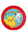 Platos pokemon 23cm 8ud  Disfraces Ducaval