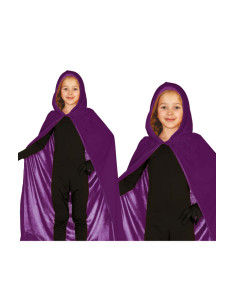 Capa lila terciopelo capucha 100cm | Ducaval | Envías 24/48 horas 