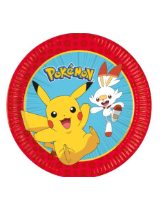 Platos pokemon 23cm 8ud  Disfraces Ducaval