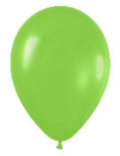 Globo látex fashion verde lima 12.5cm 100 unidades