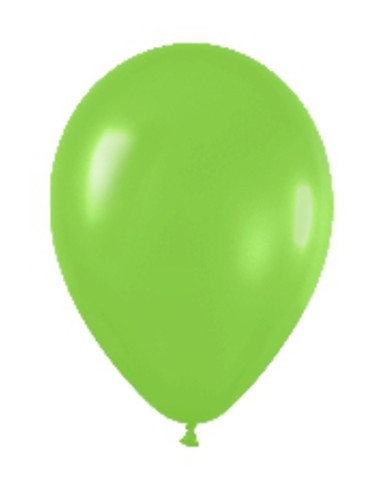 Globo látex fashion verde lima 12.5cm 100 unidades