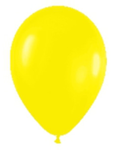 Globos látex fashion amarillo 12.5cm 100 unidades | Ducaval | Envíos 
