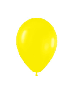 Globos látex fashion amarillo 12.5cm 100 unidades | Ducaval | Envíos 