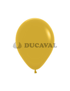 Globo látex fashion mostaza 12.5cm 100 unidades. Ducaval envios 24/48