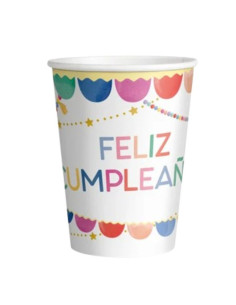 Vaso carton globos 270cc 10ud  | Ducaval | Envías 24/48 horas 