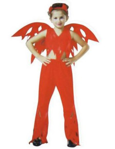 Disfraz de Demonia con alas  infantil | Ducaval |