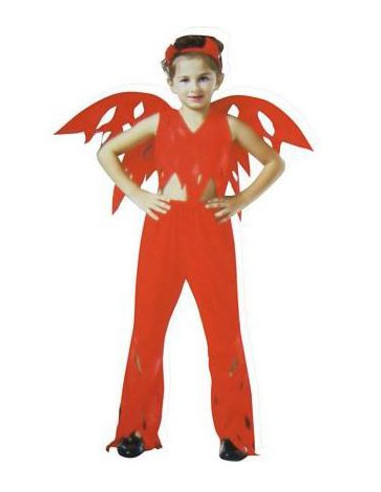 Disfraz de Demonia con alas  infantil | Ducaval |