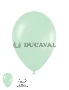 Globos látex satín verde 30cm 50 u. Ducaval envios 24/48 horas