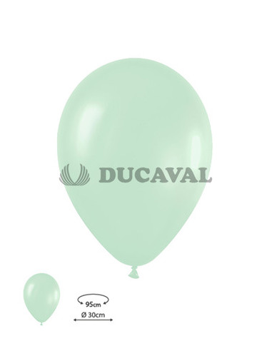 Globos látex satín verde 30cm 50 u. Ducaval envios 24/48 horas